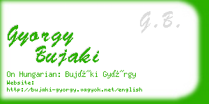 gyorgy bujaki business card